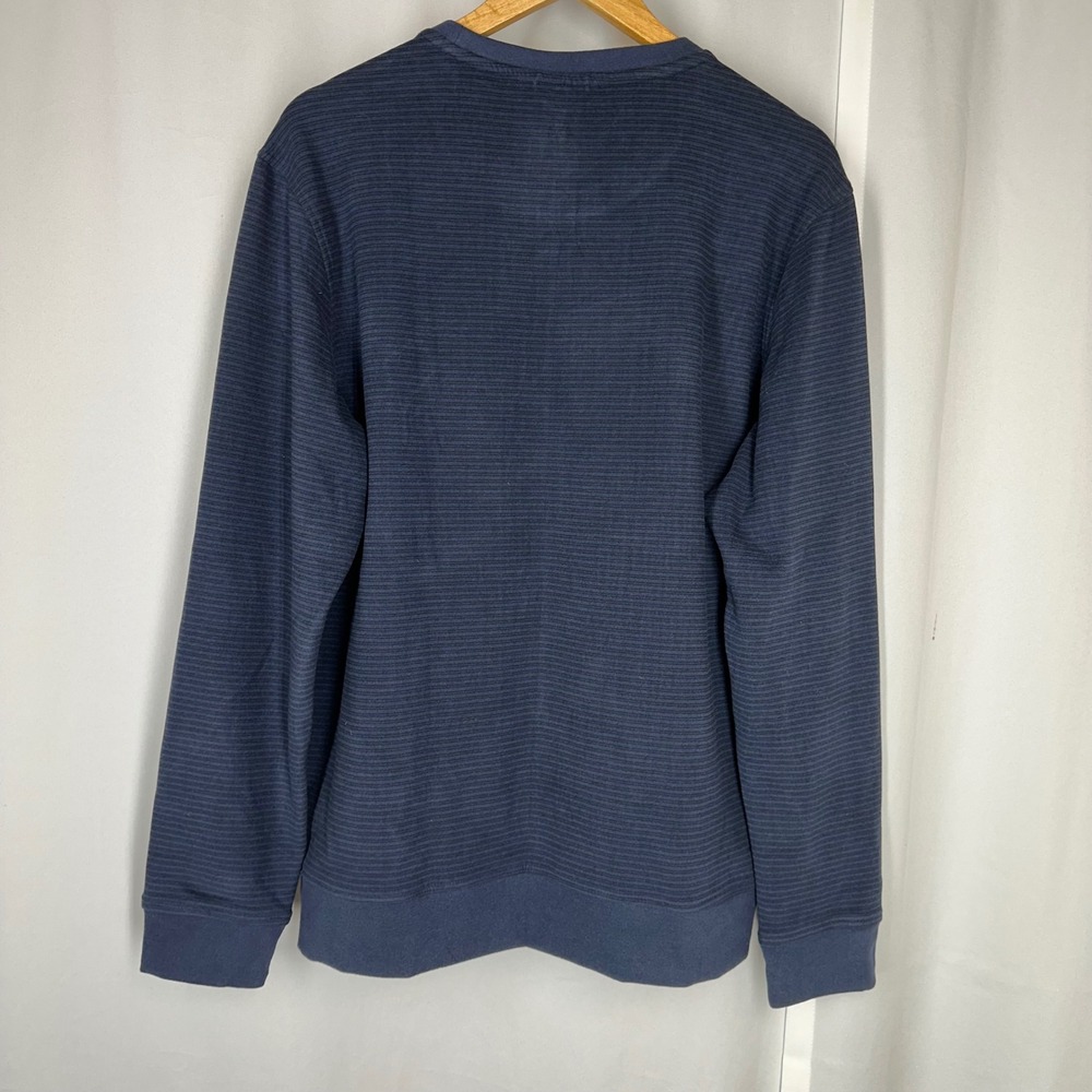 Gerry Men's Large Blue Textured Performance Crewneck Sweatshirt Pullover - Picture 3 of 11